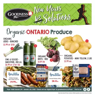 Goodness Me flyer (valid until 20-01)
