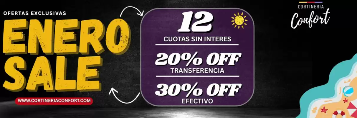 Catálogo Cortinería Confort (válido hasta 31-01)