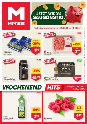 MPreis Flugblatt (gültig bis 28-01)
