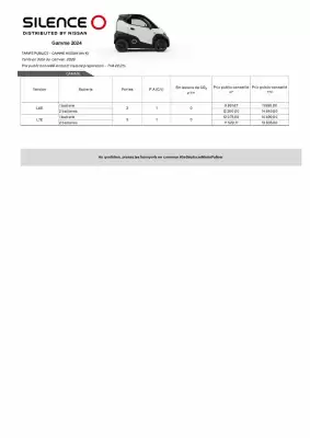 Catalogue Nissan (valable jusqu'au 31-01)