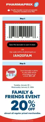 Pharmaprix flyer (valid until 22-01)