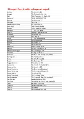 Volantino Prenatal (valido fino al 21-01)