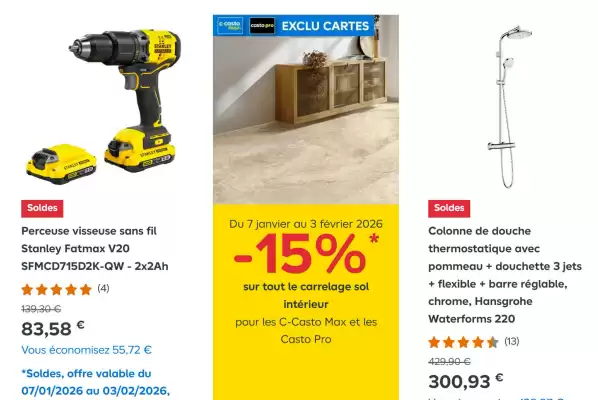 Catalogue Castorama (valable jusqu'au 3-02)