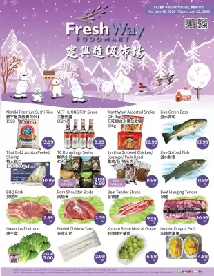 FreshWay Foodmart flyer (valid until 22-01)