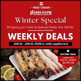 Basha Foods flyer Page 1