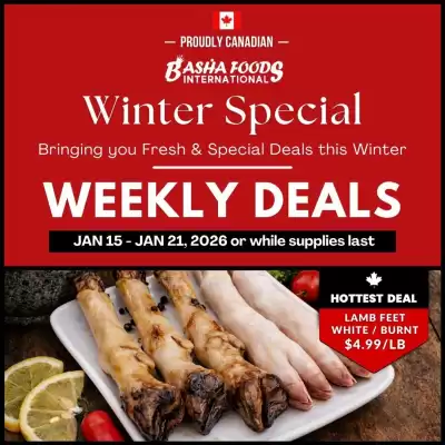 Basha Foods flyer (valid until 19-01)