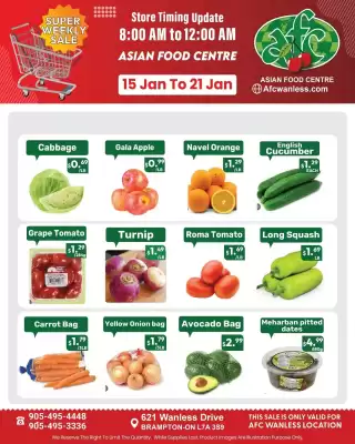 Asian Food Centre flyer (valid until 21-01)