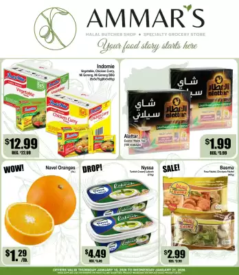 Ammar's Halal Meats flyer (valid until 21-01)