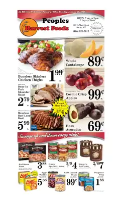 Harvest Foods weekly ad (valid until 20-01)