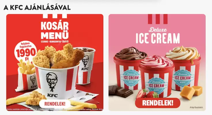 KFC akciós újság (érvényes eddig: 26-01)