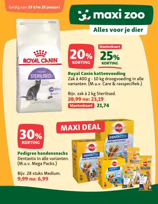 Maxi Zoo folder (geldig t/m 25-01)