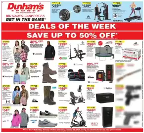 Dunham's Sports weekly ad week 3 Page 1