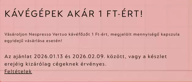 Nespresso akciós újság Oldal 1