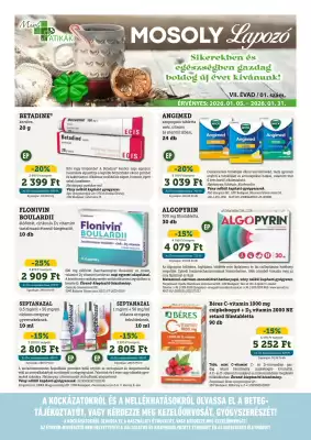 Mosoly patikák akciós újság (érvényes eddig: 31-01)
