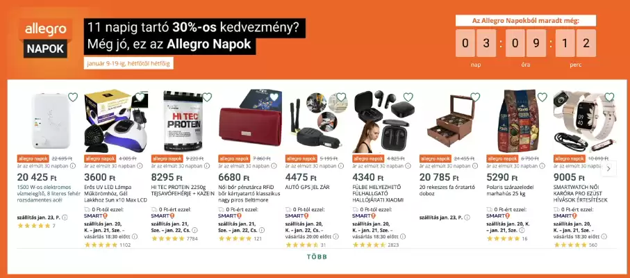 Mall akciós újság (érvényes eddig: 19-01)