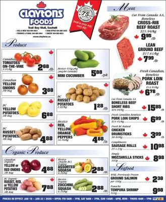 Claytons Heritage Market flyer (valid until 22-01)