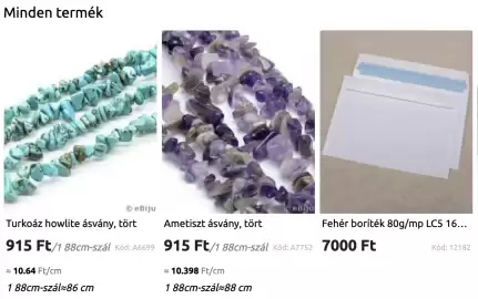 EBizsu katalógus Oldal 1