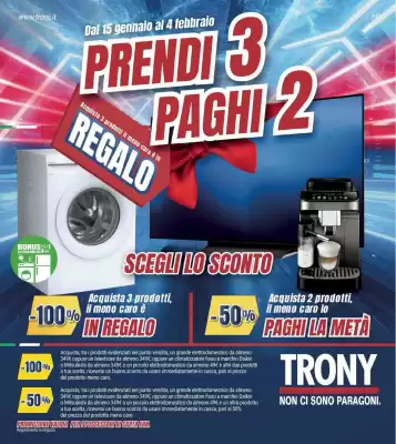 Volantino Trony (valido fino al 4-02)