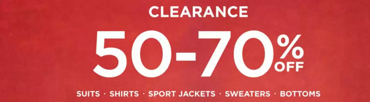 Tip Top Tailors flyer (valid until 1-02)