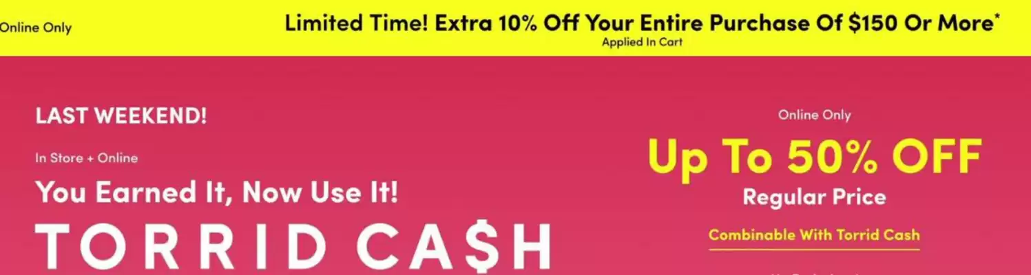 Torrid flyer (valid until 1-02)