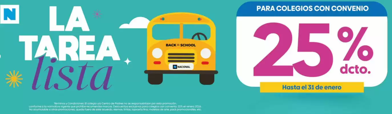 Catálogo Librería Nacional (válido hasta 31-01)