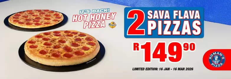 Roman's Pizza catalogue Page 1