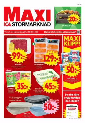 ICA Maxi reklamblad (giltig till och med 25-01)