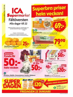 ICA Supermarket reklamblad (giltig till och med 25-01)
