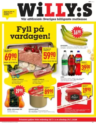 Willys reklamblad (giltig till och med 25-01)