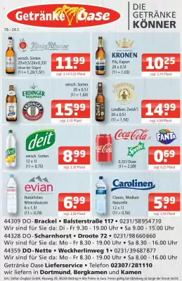 Getränke Oase Prospekt (gültig bis 24-01)