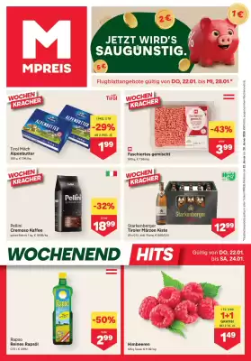 MPreis Flugblatt (gültig bis 28-01)
