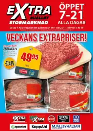 Extra Mjällby Stormarknad reklamblad vecka 4 Sida 1