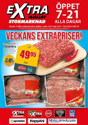 Extra Mjällby Stormarknad reklamblad