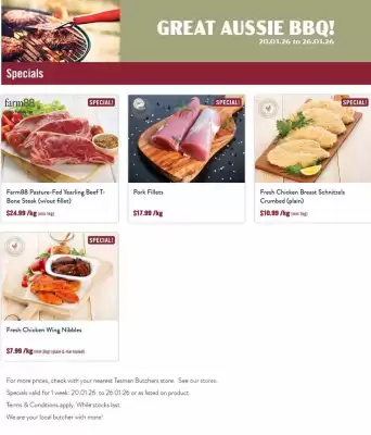 Tasman Butchers catalogue (valid until 26-01)