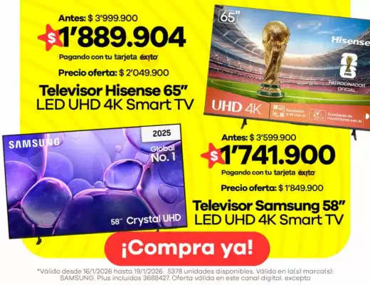 Catálogo Éxito (válido hasta 19-01)