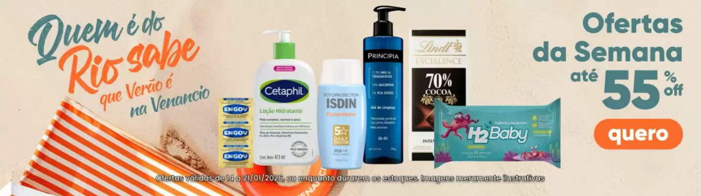 Encarte Drogaria Venancio (válido até 21-01)