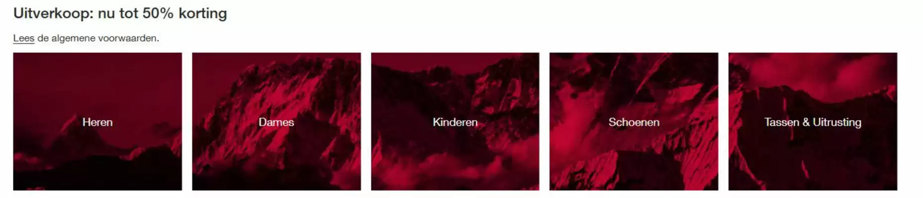 The North Face folder (geldig t/m 31-01)