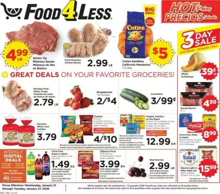 Food 4 Less weekly ad (valid until 27-01)