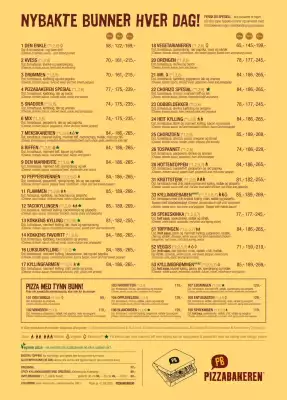 Pizzabakeren kundeavis (gyldig til 30-04)