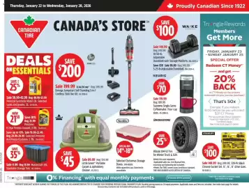 Canadian Tire flyer week 4 Page 1