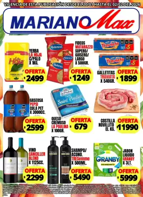 Catálogo Supermercados Mariano Max (válido hasta 3-02)