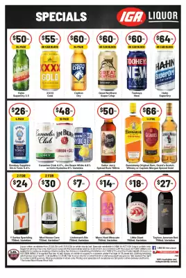 IGA Liquor catalogue (valid until 27-01)