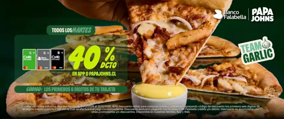 Catálogo Papa John's (válido hasta 4-02)