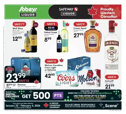 Sobeys Liquor flyer (valid until 29-01)