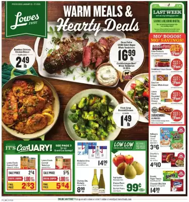Lowes Foods weekly ad (valid until 28-01)