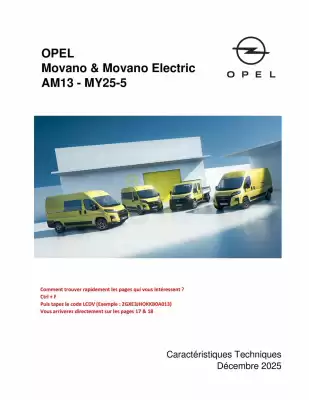 Catalogue Opel (valable jusqu'au 31-01)