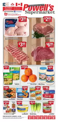 Powell's Supermarket flyer (valid until 28-01)