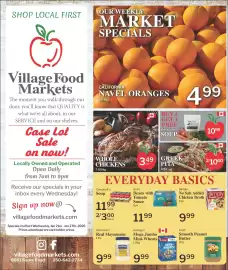 Village Food Markets flyer week 4 Page 1
