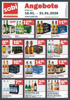 Sobi Getränkemarkt Prospekt (gültig bis 31-01)