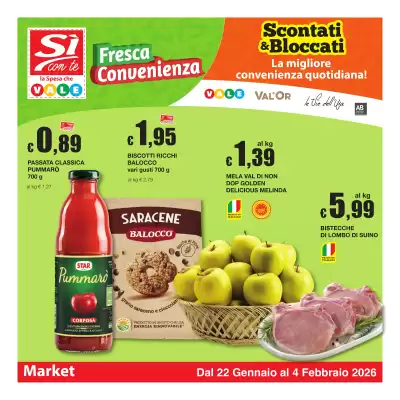 Volantino Sì con te Market (valido fino al 4-02)